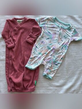 Baby Girl Sleep Bundle 0–3M | Bamboo + Organic Cotton Set